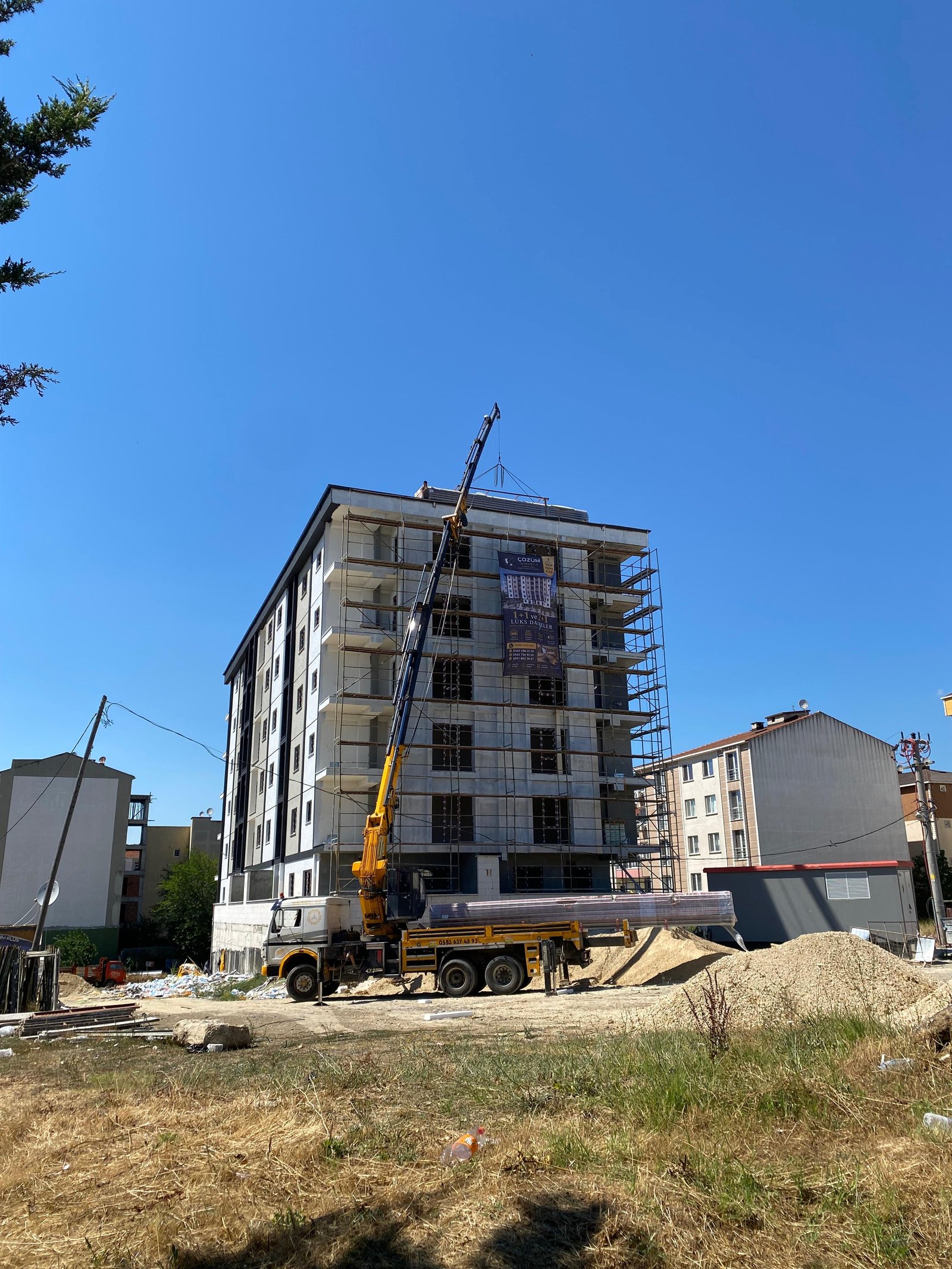 Çatıya Panel Çıkarma – Mobil Vinç